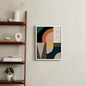 "Mid Century Jungle I" - Art Print in Jade by Maria Alou - In a Room