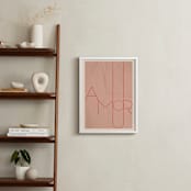 "Amour" - Art Print in blush by Morgan Kendall - In a Room