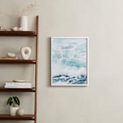 "Storm Swell" - Art Print in stormy turquoise by Kamala Nahas - In a Room