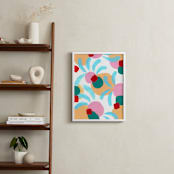 "Playground" - Art Print in pastel yellow by FERNANDA MARTINEZ - In a Room