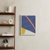 "Abstract Leaves" - Art Print in Twilight by Alicia Schultz - In a Room