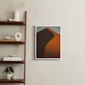 "Dunes of Africa" - Art Print in Rust by Benno and Noosa - In a Room