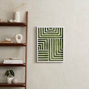 "Hard & Soft" - Art Print in Moss by Kristine Sarley - In a Room