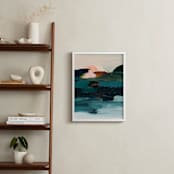 "Curacao" - Art Print in Turquoise blue by Caryn Owen - In a Room