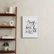 "Nice Work" - Art Print in White by Heather Francisco - In a Room