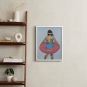 "Violet Intertube 1" - Art Print in Cerulean Blue by Annie Seaton - In a Room