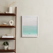 "Island Time" - Art Print in Caribbean Blue by Lindsay Madden - In a Room