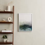 "Finding Balance No.2" - Art Print in Emerald by Karen Kardatzke - In a Room