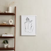 "Stretching" - Art Print in White by Miranda Mol - In a Room