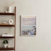 "Santorini" - Art Print in sunset by Qing Ji - In a Room