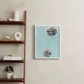 "Palms for Days" - Art Print in Pale Turquoise by Shannon Howard - In a Room