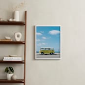"Yellow Van II" - Art Print in Sunshine Yellow by Jennifer Little - In a Room