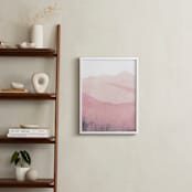 "Mountain Range" - Art Print in Beige Pink by Sadie Holden - In a Room