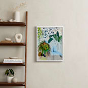 "A Composition of Plants" - Art Print in Blue Safari by Yanni Hui - In a Room