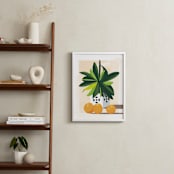 "Tropical Still Life" - Art Print in Hunter Green by Lindsay Megahed - In a Room