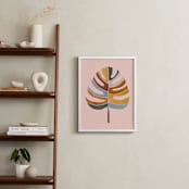 "Chic Monstera" - Art Print in Pink by lulu and isabelle - In a Room