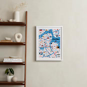 "I Love Boston" - Art Print in Ocean by Jordan Sondler - In a Room