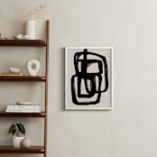 "Abstract ink brush" - Art Print in Obsidian by Cass Loh - In a Room