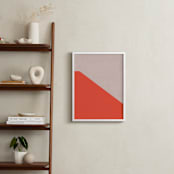 "Sunset Wall" - Art Print in White by MinimalType - In a Room