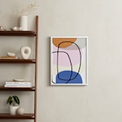 "Old Bubbles" - Art Print in White by Becca Robinson - In a Room