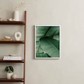 "Tropical Leaves" - Art Print in White by Alicia Abla - In a Room