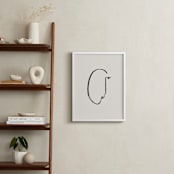 "Face Study I" - Art Print in Creamy White by Chelsea Petaja - In a Room