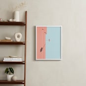 "Palm Springs - A Color Study I" - Art Print in Palm Springs Blue by Lisa Sundin - In a Room