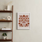 "Les Plantes I" - Art Print in Rust by Katharine Watson - In a Room