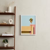 "Palm Springs - A Color Study II" - Art Print in Palm Springs Blue by Lisa Sundin - In a Room