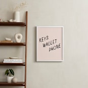 "A Helpful Reminder" - Art Print in Blush by Annie Clark - In a Room