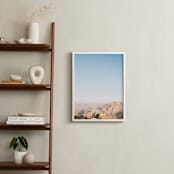 "Birds Over the Canyon" - Art Print in Desert Sky Blue by Anna Western - In a Room