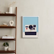 "camera" - Art Print in regent st blue by Leanne Friedberg - In a Room