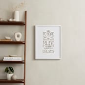 "Beautiful Dream" - Art Print in Antique Gold by Jennifer Postorino - In a Room