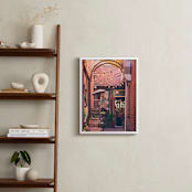 "Brick Hideaway" - Art Print in Brick Red by Erin Niehenke - In a Room