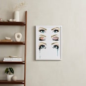 "Soul Seeing" - Art Print in Turquoise by Kelsey McNatt - In a Room
