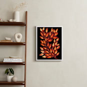 "black is beauty_1" - Art Print in orange by Ramoncita - aticnomar - In a Room
