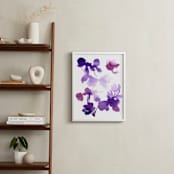 "flora II" - Art Print in lavender purple by kim stewart - In a Room