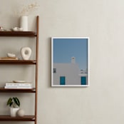 "Plaka" - Art Print in Aegean Blue by Lindsay Ferraris Photography - In a Room