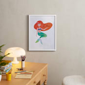 "Under The Sea With Ariel from Disney's The Little Mermaid" - Personalized Art Print in Starfish by Lori Wemple - In a Room