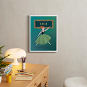"Anna's Frame from Disney's Frozen" - Personalized Art Print in Sage by Lori Wemple - In a Room