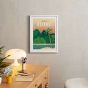 "Escape to Motunui" - Art Print in Sunset by Erica Krystek - In a Room