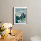 "Visit Arendelle" - Art Print in Glacier by Erica Krystek - In a Room