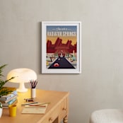 "Stop Over In Radiator Springs" - Art Print in Desert by Erica Krystek - In a Room