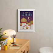 "Travel to Agrabah" - Art Print in Night Sky by Erica Krystek - In a Room