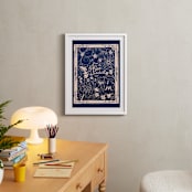 "Art Nouveau Alice" - Art Print in Navy by Stefanie Lane - In a Room