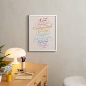 "Princess Traits" - Art Print in Tiara by Carolyn Kach - In a Room