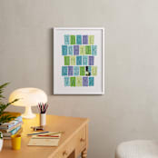 "Alphabet Doors" - Art Print in Iris by Jessie Steury - In a Room