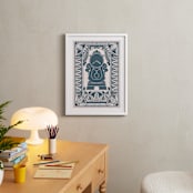 "Cogsworth from Disney's Beauty And The Beast " - Art Print in Porcelain by Katharine Watson - In a Room