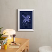 "Disney's Pegasus Stars Are Born" - Art Print in Purple by Rebecca Smith - In a Room