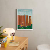 "Welcome to Paradise Falls from Disney and Pixar's Up" - Art Print in Waterfall by Erica Krystek - In a Room